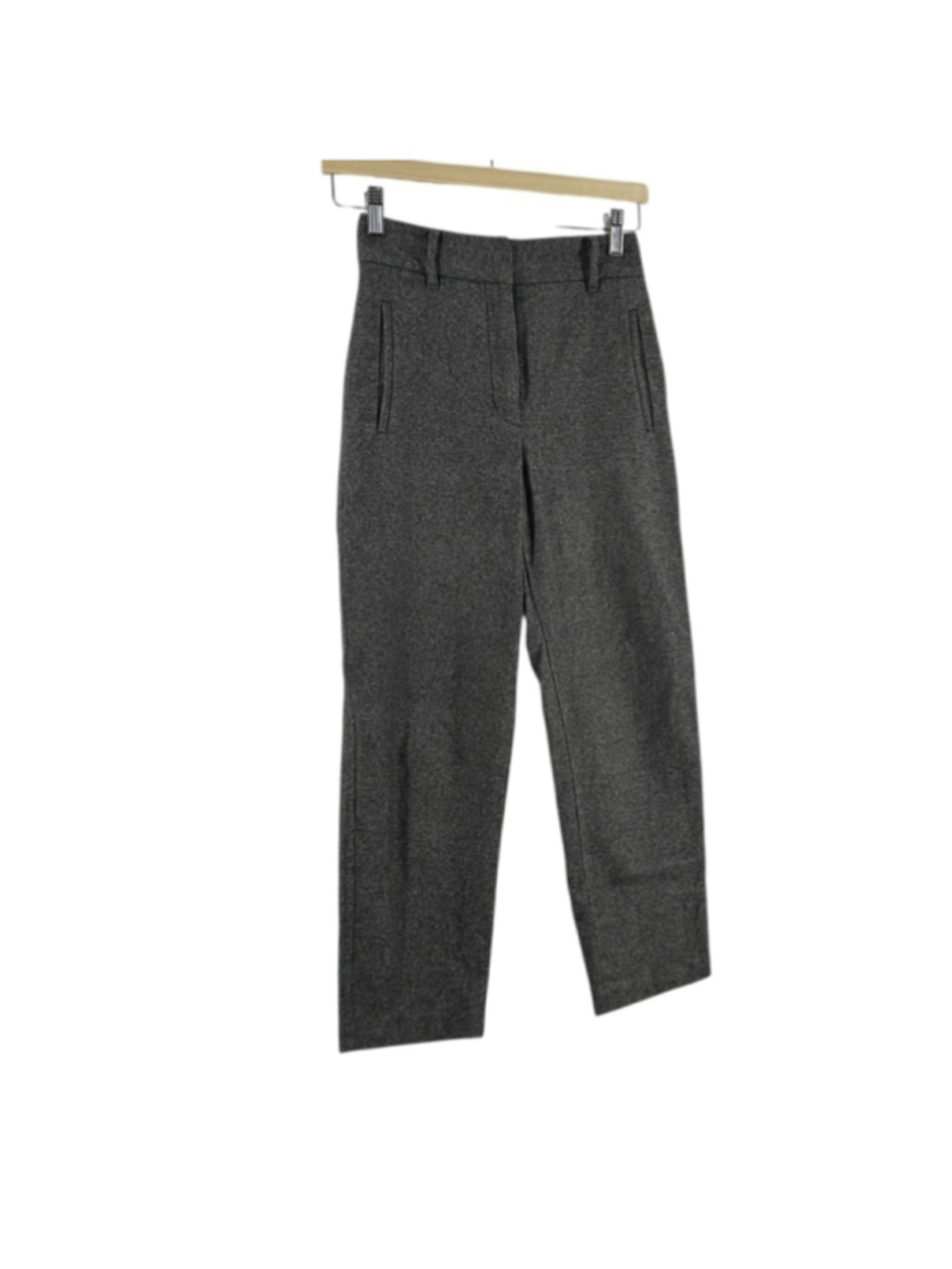 Aritzia Wilfred Wool Cashmere Trouser Pants salt and pepper career minimal sz 0